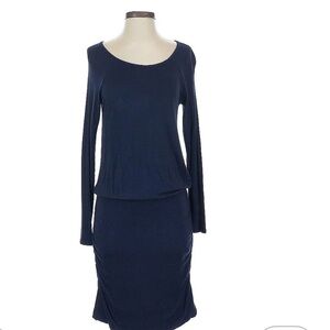 Banana Republic Factory Navy Scoop Neck Knit Dress